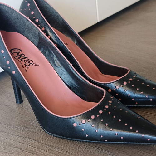 Carlos by Carlos Santana Stilettos black-pink leather like new