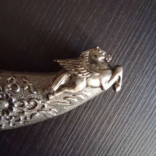 Decorative dagger with carved sheath, like new