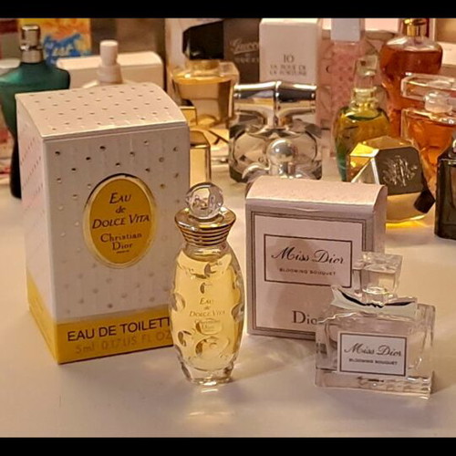 Dior μινιατούρες Eau de Dolce Vita και Miss Dior Blooming Bouquet καινούργιες