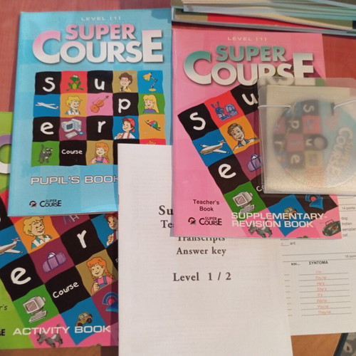 Super Course Level 1 series like new, English