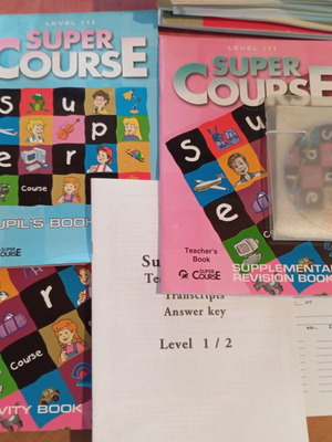 Super Course Level 1 series like new, English
