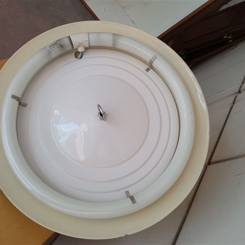 Κρεμαστό μεταλλικό φωτιστικό φθορίου 40W μεταχειρισμένο
