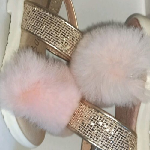 Mix Mind sandals like new with fur size 23