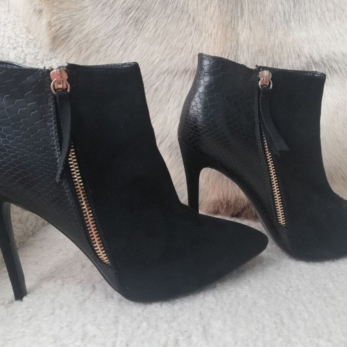 Voi & Noi high-heeled ankle boots used, size 39, black