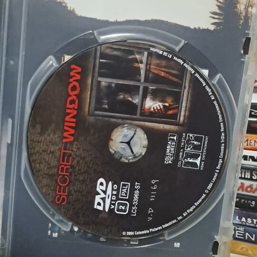 Secret Window DVD like new, social thriller with subtitles