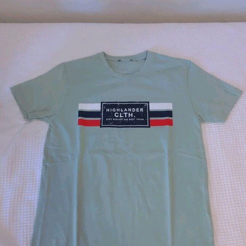 Highlander short-sleeve shirt used, size Small, green