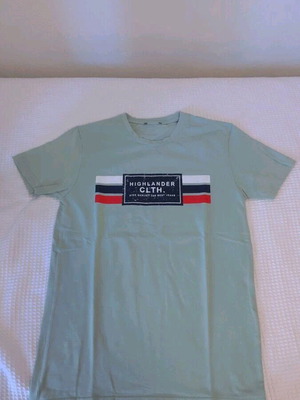 Highlander short-sleeve shirt used, size Small, green