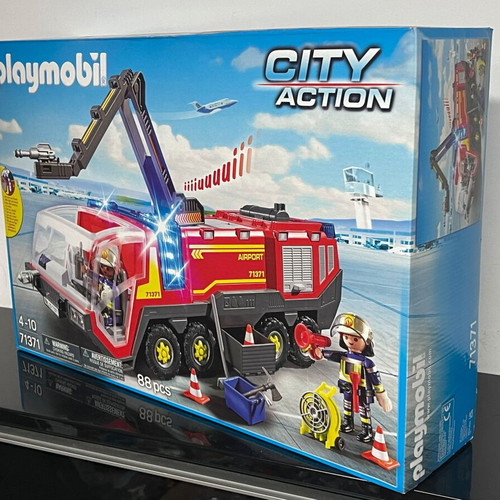 Playmobil City Action 71371 Airport Fire Truck with Sounds and Lights new