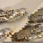  Ασημοχρυσα 925 και 18κ χρυσο , σκουλαρίκια folli follie