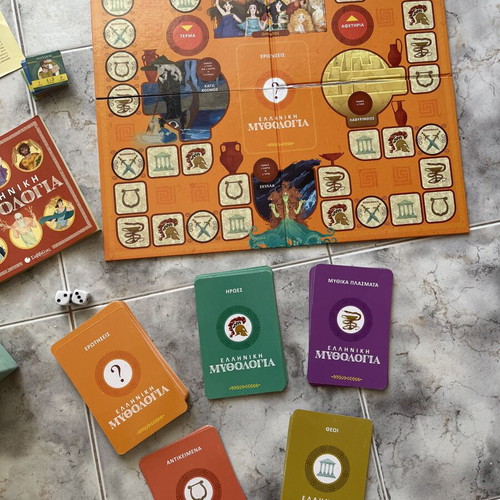 Greek Mythology Book and Board Game like new