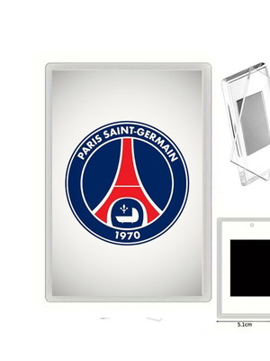 Paris Saint-Germain ακρυλικός μαγνήτης ψυγείου με κορνίζα φωτογραφιών, 7 x 4,5 εκ.