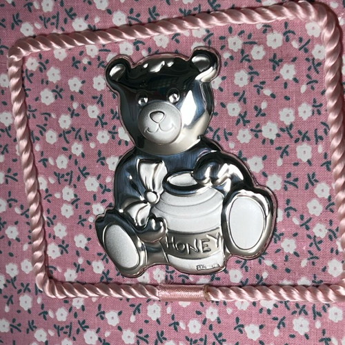Photo Album with Embossed Metal Bear New