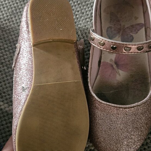 Ballerina shoes like new, size 29, glitter
