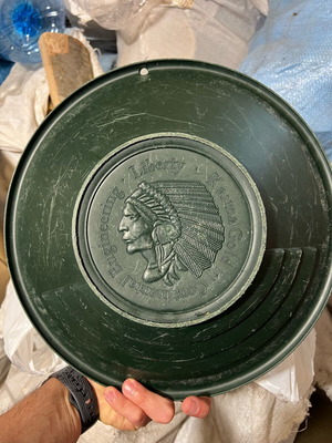 Gold pan used