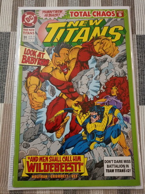 DC The New Titans #91 comic used, 1992 edition
