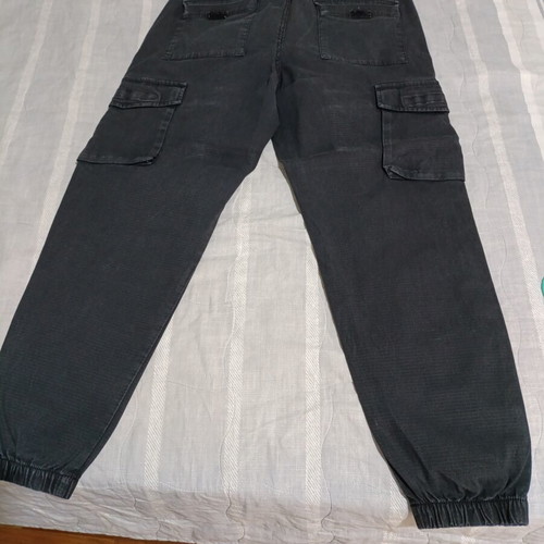 Cargo pants black Pull & Bear size 32 like new