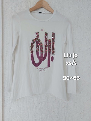 Liu Jo long sleeve blouse with stones, white, XS-S