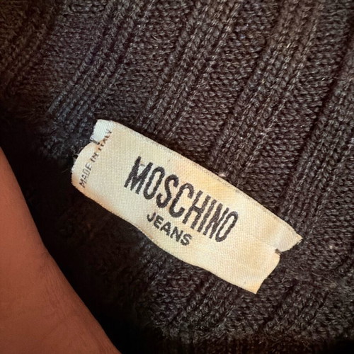 Moschino cardigan like new, black, size XL fitting large
