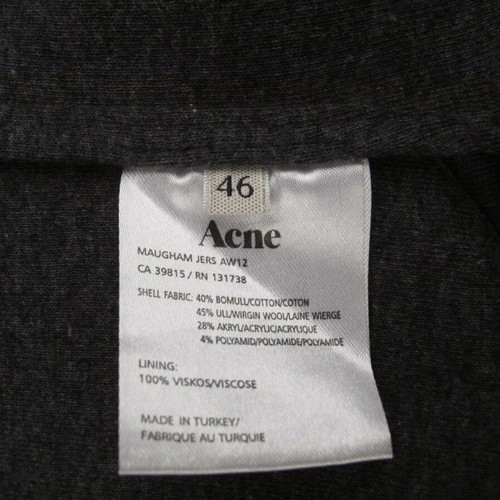 Men's blazer Acne Studios size S like new, dark blue cotton and wool