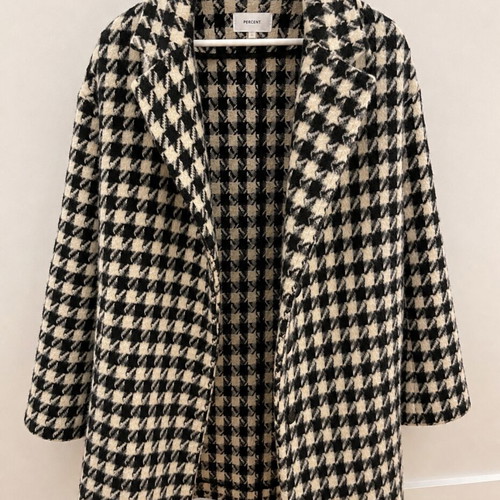 Peace And Chaos long coat black and white, like new