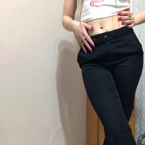 Black slim trousers Small like new