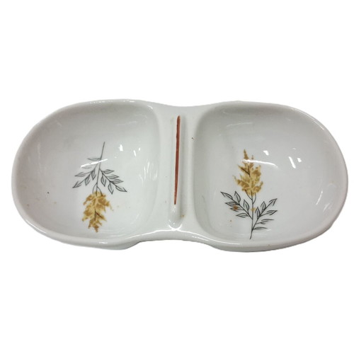 Vintage double porcelain salt and pepper shaker like new
