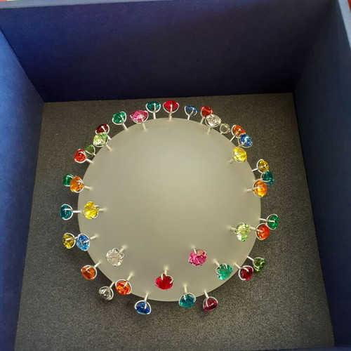 Swarovski Apollo Bowl collectible Borek Sipek new with multicolored stones