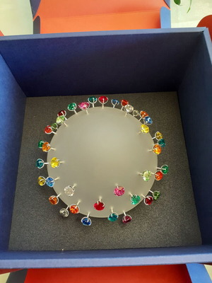 Swarovski Apollo Bowl collectible Borek Sipek new with multicolored stones