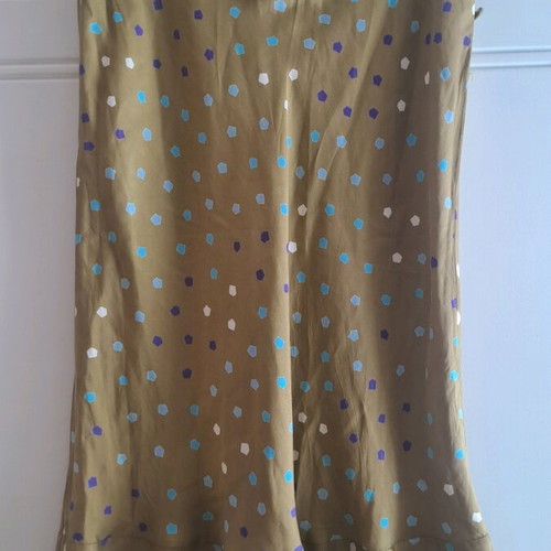 Silk midi skirt like new, size S 36 8