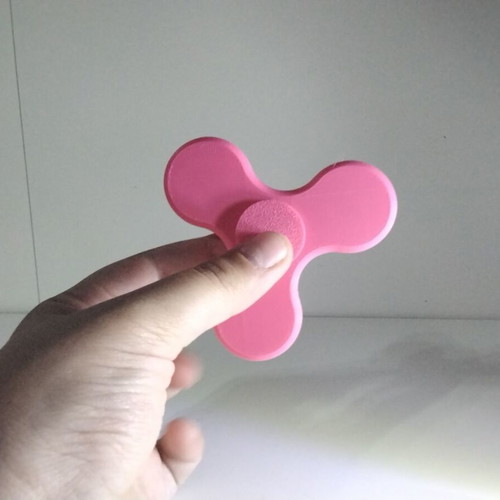 Fidget Spinner new, pink, 3D printed