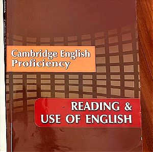Cambridge English proficiency reading and use of english