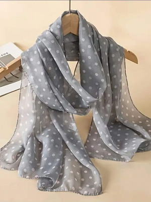 Women's scarves new, gray, size 150×50cm