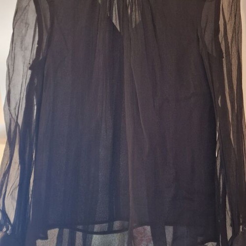 Zara black medium shirt like new with see through sleeves
