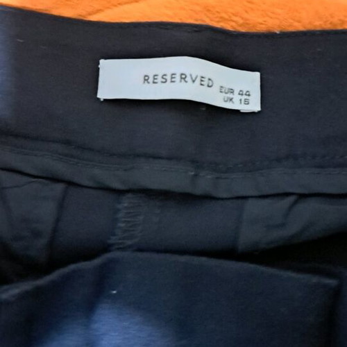 Reserved fabric pants blue size 44 like new