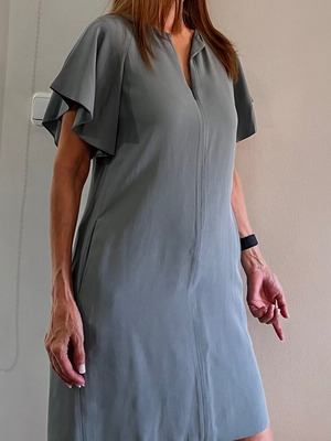 Emporio Armani dress new, size S/M, viscose, green shade