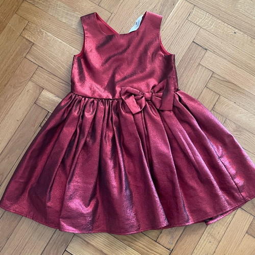 H&M burgundy dress like new for 5-6 years old