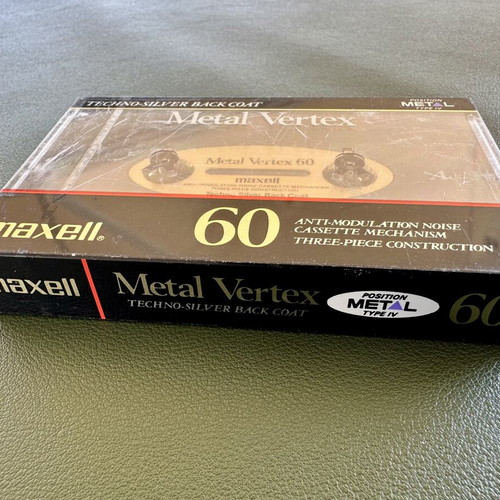 Maxell Metal Vertex MV60 cassette tape new, sealed