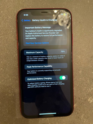 Iphone XR 64GB like new, red with case and pouch