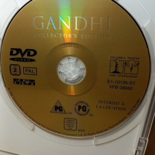 Gandhi DVD with Greek subtitles, 25th anniversary edition