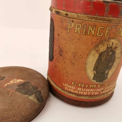 Prince Albert metal box used, 1960s vintage