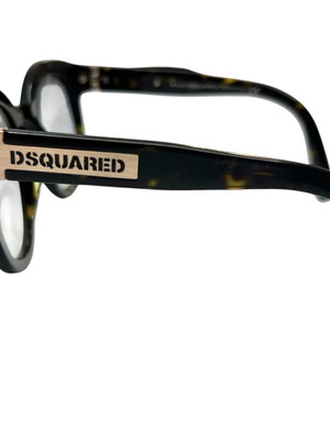 Dsquared2 round sunglasses, brown frame