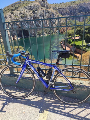 Ποδήλατο κούρσας μεταχειρισμένο, μπλε, με ταχύτητες centos 2x11