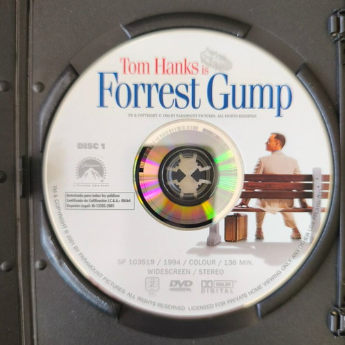 Forrest Gump DVD used with subtitles, drama social