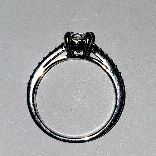 Swarovski silver ring size 55, new, adorned with zirconia