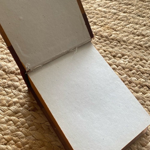 Vintage notepad with special paper and binding