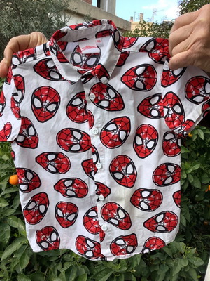Spiderman πουκάμισο για αγόρι νούμερο 110 σαν καινούργιο