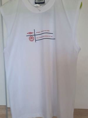 Olympiakos Pro Training sleeveless T-Shirt new Umbro size Large