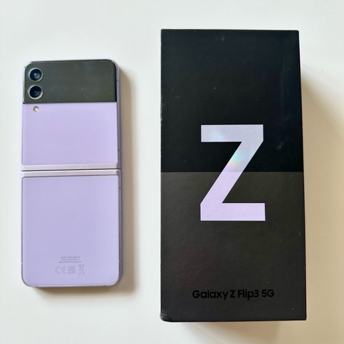 Samsung Galaxy Z Flip3 5G like new, purple, 8GB/256GB