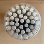 Pencils with eraser red silver & yellow black HB, set of 40