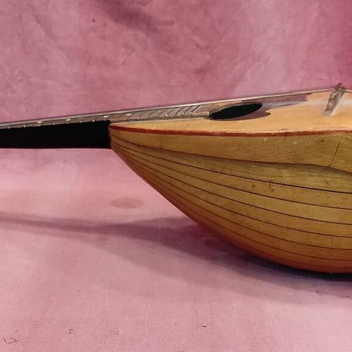 Mandolin Russian handmade 1950 used, length 65cm